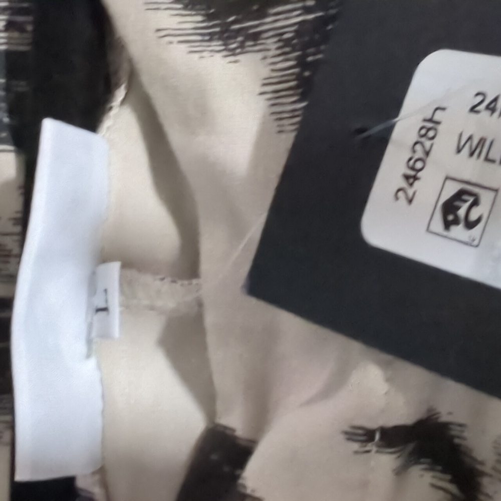 NWT Bryn Walker Wilder Flori Print Jersey Boat Neck Elbow Dolman Tunic- Large - Picture 6 of 6